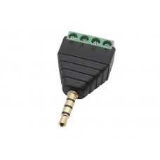 3.5mm 4 way Plug to Screw Terminals