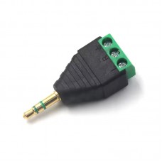 3.5mm 3 way Plug to Screw Terminals