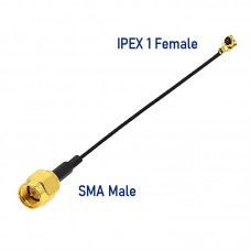 Patch Cable, SMA male to IPEX female, 10cm Patch Cable, SMA male to IPEX female, 10cm