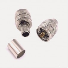 UHF Male Crimp Connector for RG8, RG213, LMR400 Cable