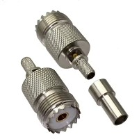 UHF Female Crimp Connector for RG-58 Cable UHF Female Crimp Connector for RG-58 Cable