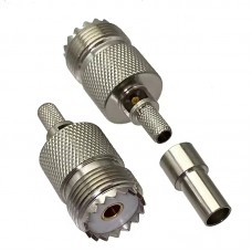 UHF Female Crimp Connector for RG-58 Cable UHF Female Crimp Connector for RG-58 Cable