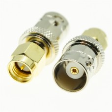 Adaptor, BNC female to SMA male Adaptor, BNC female to SMA male